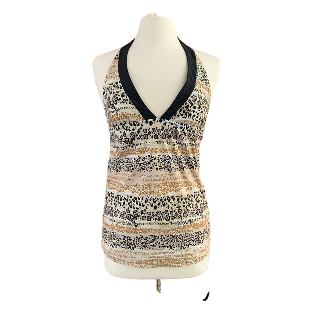 Venus Cheetah Animal Print Cinched Tankini